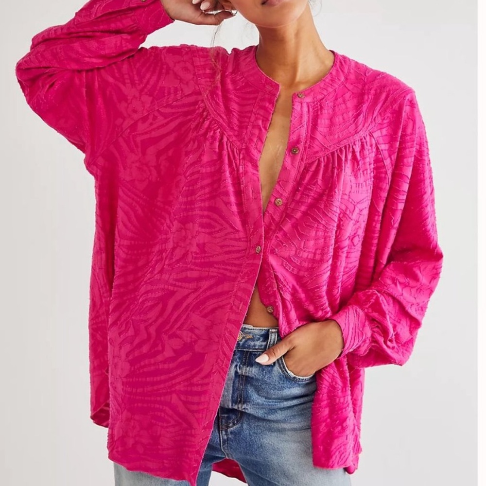 Free People Pink Can’t Stop Dreaming Tunic